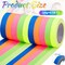 10 Pcs Spike Tape Multicolor Bright Multi Colors UV Reflective Tape Quality Fluorescent for Party Stage Color Coding Art Crafts, 5 Bright Colors, 18.04 ft (0.5 Inch)